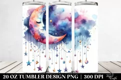 colorful half moon,whimsical stars | 20 oz Tumbler Product Image 2