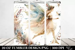 Washed Watercolor Boho Fairy 20 Oz Tumbler Product Image 2