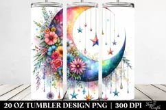 Colorful Half Moon and Stars | 20 oz Tumbler Product Image 2
