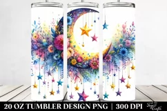 Colorful Half Moon and Stars | 20 oz Tumbler Product Image 2