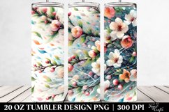 Tumbling Spring Petals Design | 20 Oz Tumbler Product Image 2