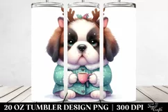 Baby Saint Bernard with Tea Cup, Transparent PNG Product Image 2