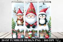 Cute Christmas Gnome and Friends PNG Product Image 2