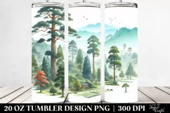 Simple Sequoia Clipart | 20 oz Tumbler Product Image 2