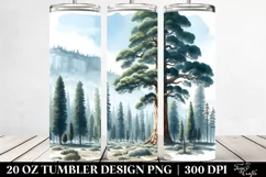 Simple Sequoia Clipart | 20 oz Tumbler Product Image 2
