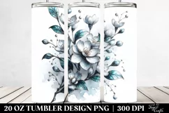Detailed Shiny Jasmine | 20 Oz Tumbler Product Image 2