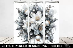 Detailed Shiny Jasmine | 20 Oz Tumbler Product Image 2