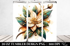 Abstract Stained Jasmine | 20 Oz Tumbler Product Image 2
