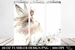 Washed Watercolor Boho Fairy | 20 oz Tumbler Product Image 2
