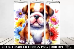 Enthusiastic Bulldog | 20 oz Tumbler Product Image 2