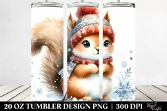 Cute Baby Squirrel Clipart 20 Oz Tumbler Product Image 2
