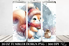 Cute Baby Squirrel Clipart 20 Oz Tumbler Product Image 2
