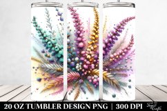 20 Oz Tumbler Sublimation | Pastel Wooden Stained Heather Product Image 2