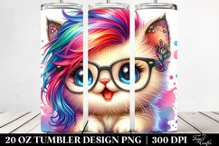 Cute Baby Cat with es, Transparent PNG Product Image 2