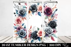 Colorful Black Roses Abstract | 20 Oz Tumbler Product Image 2