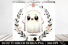 Simple Cute Ghost Digital Art | Tshirt|Tumbler|Mug|Clipart Product Image 2