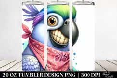 Funny Parrot Dove Bandana | 20 Oz Tumbler Product Image 2