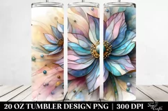Abstract Wooden Anemone 20 Oz Tumbler Product Image 2