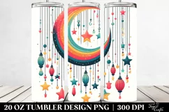 Colorful Half Moon Stars | 20 Oz Tumbler Product Image 2
