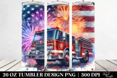 Vintage Fire Engine Tumbler | 20 Oz Tumbler Product Image 2