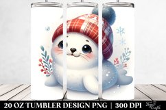 Cute Baby Seal Clipart 20 Oz Tumbler Product Image 2