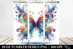 Colorfull Wimsicall Butterfly | 20 Oz Tumbler Product Image 2