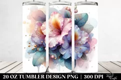 Abstract Rhododendron Clipart 20 Oz Tumbler Product Image 2