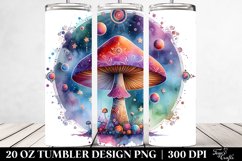 Magical Celestial Mushroom Clipart 20 Oz Tumbler Product Image 2
