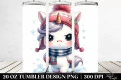 Angry Baby Unicorn 20 Oz Tumbler Product Image 2
