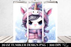 Angry Baby Unicorn 20 Oz Tumbler Product Image 2