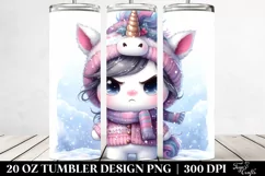 Angry Baby Unicorn 20 Oz Tumbler Product Image 2