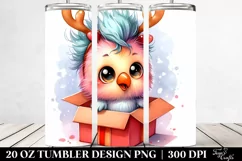 Expressive Baby Parrot with Crazy Haircut, Transparent PNG Product Image 2