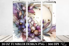 Abstract Violet Stained Clipart 20 Oz Tumbler Product Image 2