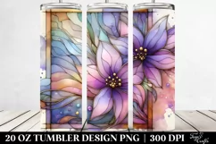 Abstract Violet Stained Clipart 20 Oz Tumbler Product Image 2
