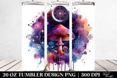 Magical Celestial Mushroom Clipart 20 Oz Tumbler Product Image 2