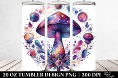 Magical Celestial Mushroom Clipart 20 Oz Tumbler Product Image 2