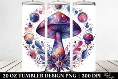 Magical Celestial Mushroom Clipart 20 Oz Tumbler Product Image 2