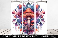 Magical Celestial Mushroom Clipart 20 Oz Tumbler Product Image 2