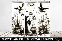 Vintage Halloween with Sorcerer | 20 oz Tumbler Product Image 2