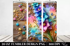 Colorful Delphinium Tumbler Product Image 2