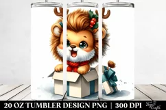 Enthusiastic Lion with Crazy Haircut, High-Resolution PNG Product Image 2