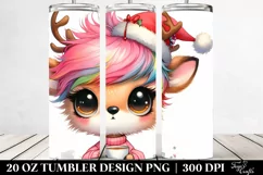 Expressive Deer with Crazy Haircut, Transparent PNG Product Image 2