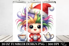 Enthusiastic Japanese Chin with Crazy Haircut, Transparent Product Image 2