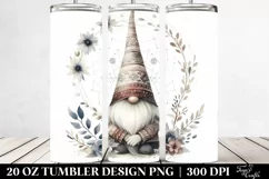 Boho Gnome Watercolor | Tshirt|Tumbler|Mug|Clipart Product Image 2