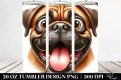 Funny Crazy Looking Bullmastiff | 20 Oz Tumbler Product Image 2