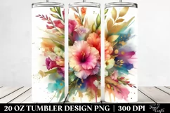Colorfull Golden Bouquet with Gladiolus | 20 Oz Tumbler Product Image 2