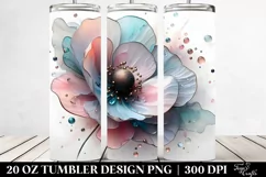 Abstract Glossy Poppy 20 Oz Tumbler Product Image 2