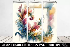 Abstract Wooden Snapdragon Stained | 20 oz Tumbler Product Image 2