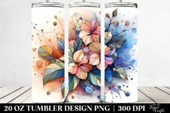 Abstract Impatiens Clipart, Transparent 20 Oz Tumbler Product Image 2