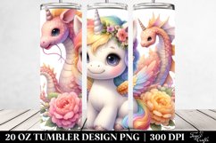 Cute Baby Unicorn Snapdragon | 20 oz Tumbler Product Image 2